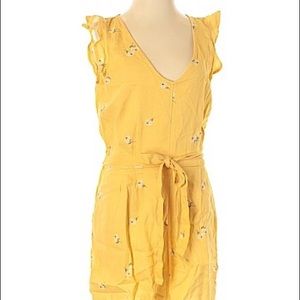 Yellow floral romper